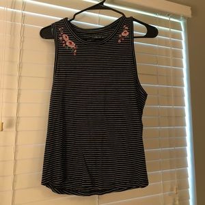 Aeropostale Floral and Striped Tank Top